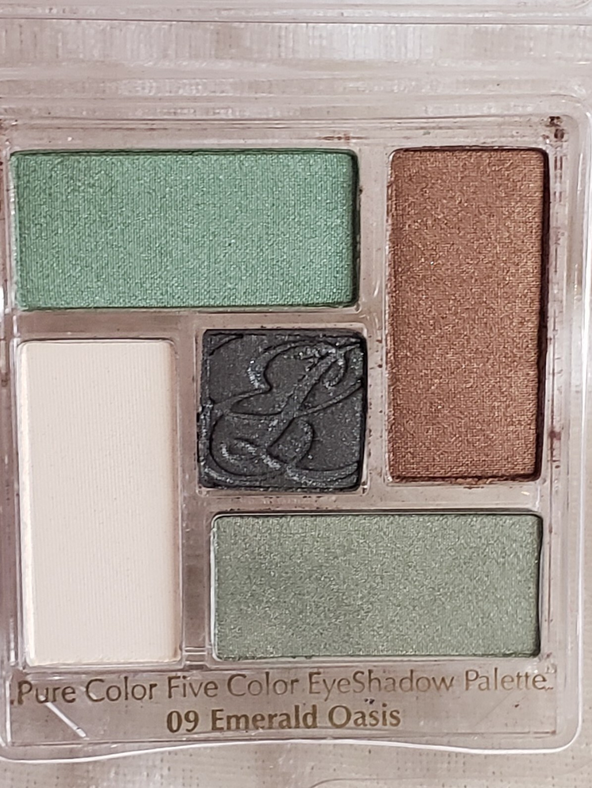 ESTEE LAUDER Pure Five Color EyeShadow Palette 09 EMERALD OASIS tray