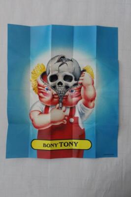 2011 GARBAGE PAIL KIDS FLASHBACK SERIES POSTER GPK - BONY TONY -  HARD TO FIND