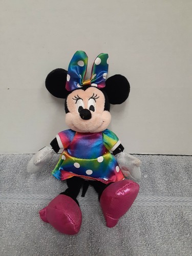 rainbow minnie mouse plush