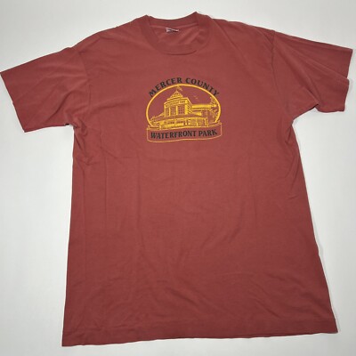 Vtg Waterfront Park Men's XL T-Shirt Trenton Thunder Baseball