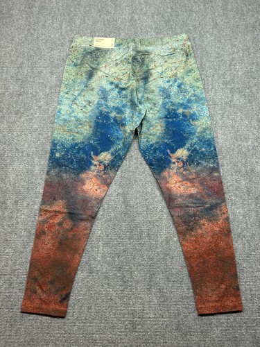 Soft Surroundings Ankle Leggings Womens L Multicolor Galaxy High Rise Pull On - Picture 2 of 11