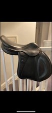 17" Black Leather Close Contact Jump Saddle