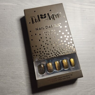 Press On Nails Moonshot, Kyra Cat Eye Shimmer Summer Vacation Dashes Red Aspen