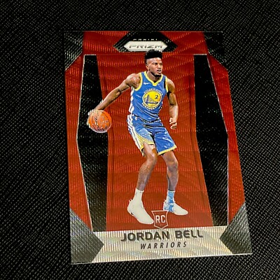 2017-18 Panini Prizm Ruby Wave #47 Jordan Bell Rookie RC Golden State Warriors