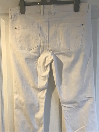 Jeans bianchi slim fit. Elastico. Smalto. Taglia 16. NUOVO COME. - Foto 3 di 7