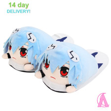 Cute Anime Rei Bedroom Slippers Evangelion Neon Cosplay