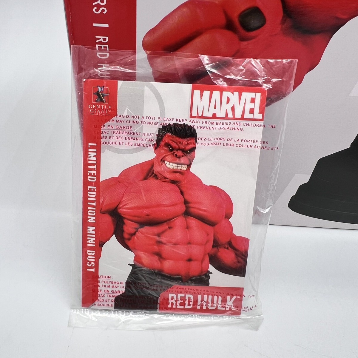 Marvel Red Hulk Bust Figure Gentle Giant Limited Edition 586 Marvel Red Hulk Bust Figure Gentle Giant Limited Edition 586