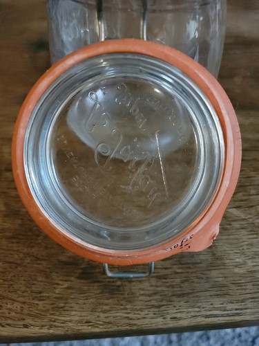 Le Parfait Super Glass Jar safe locked Gasket Lid 0.75 L made in France USED - Picture 6 of 8