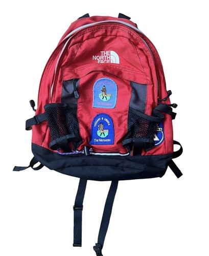 The North Face "Yavapai" Red Black Backpack With Wayfarers Patches