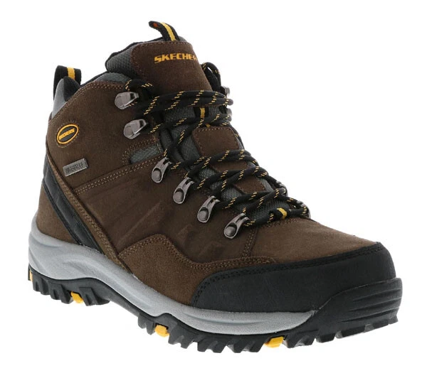 SKECHERS Men s Relaxed Fit Waterproof Trail Boots Medium and