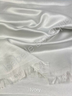 Seide Glänzend Uni Schal Qualität Hochzeit Super Weich Hijab Halstuch Anlass Schal 