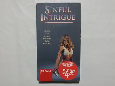 Sinful Intrigue Screening Purposes Only Movie VHS ONLY ONE ON EBAY 2Z