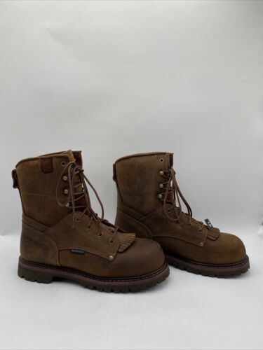 Carolina Men's Waterproof Work Boots Non-Metallic Toe Brown Size 11D