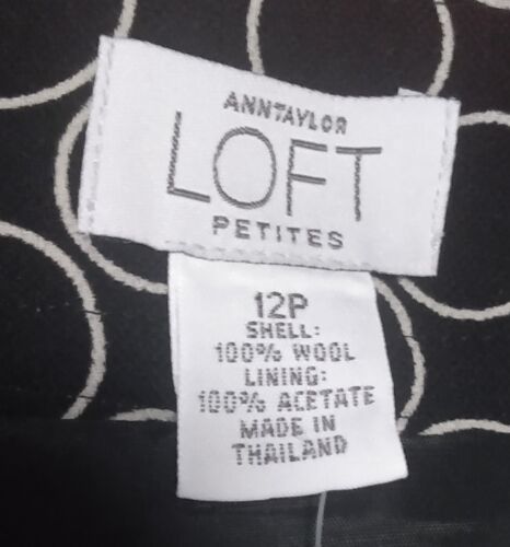 Ann Taylor size 12 small skirt loft New with tags Black and White - Picture 5 of 5