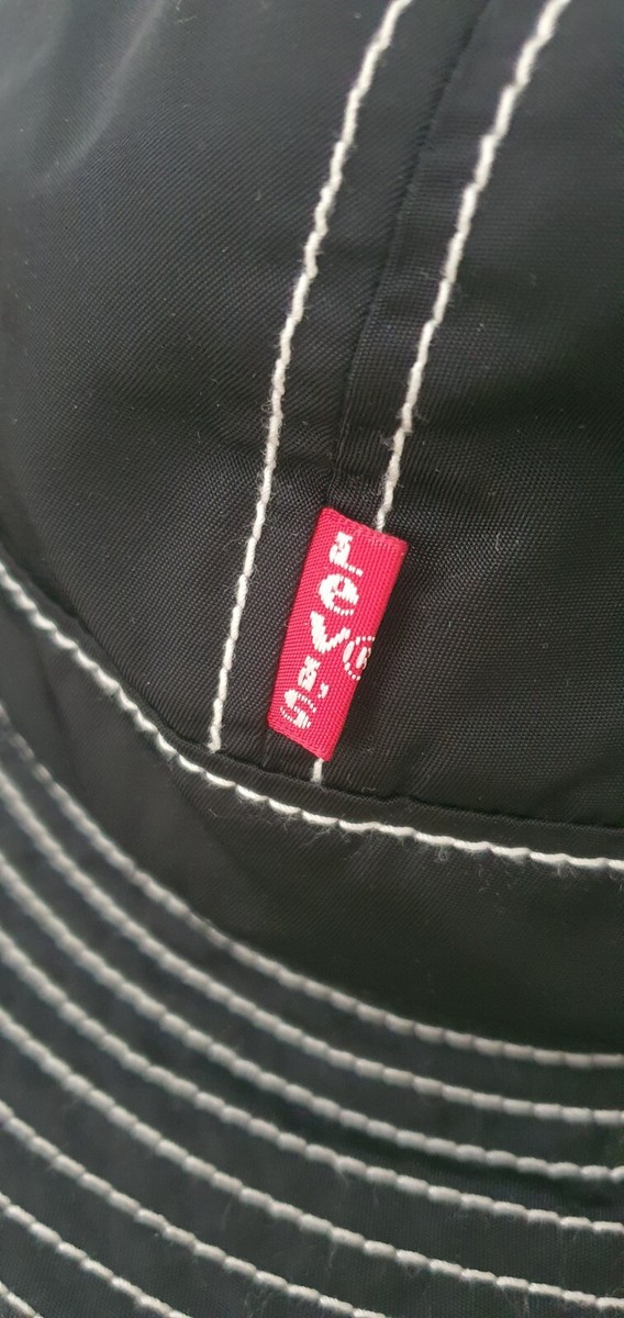 supreme levis bell hat ブラック M/L FW19 Supreme x Levi'S Nylon Bell Hat crusher S/M Black