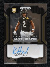 2025 Panini Prizm Draft Picks Draft Picks Auto Kobe Hudson #DPA-KHN Auto rw6