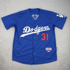 Los Angeles Dodgers Jersey Mens XL Blue MLB Baseball Joc Pederson 31 Majestic