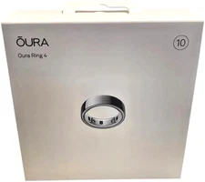 Oura Ring Gen 4 - Silver - Size 10 - BRAND NEW & FACTORY SEALED!