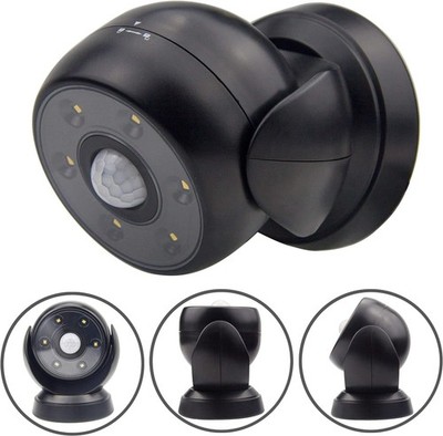 Battery Operated Motion Sensor Spotlight, Wireless LED Flood Light Indoor Out...