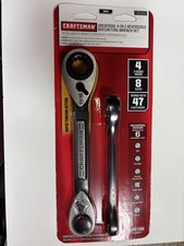 Craftsman 2pc 4-in-1 Inch Universal Reversible Ratcheting Box End Wrench 35301 Craftsman 2pc 4-in-1 Inch Universal Reversible Ratcheting Box End Wrench 35301
