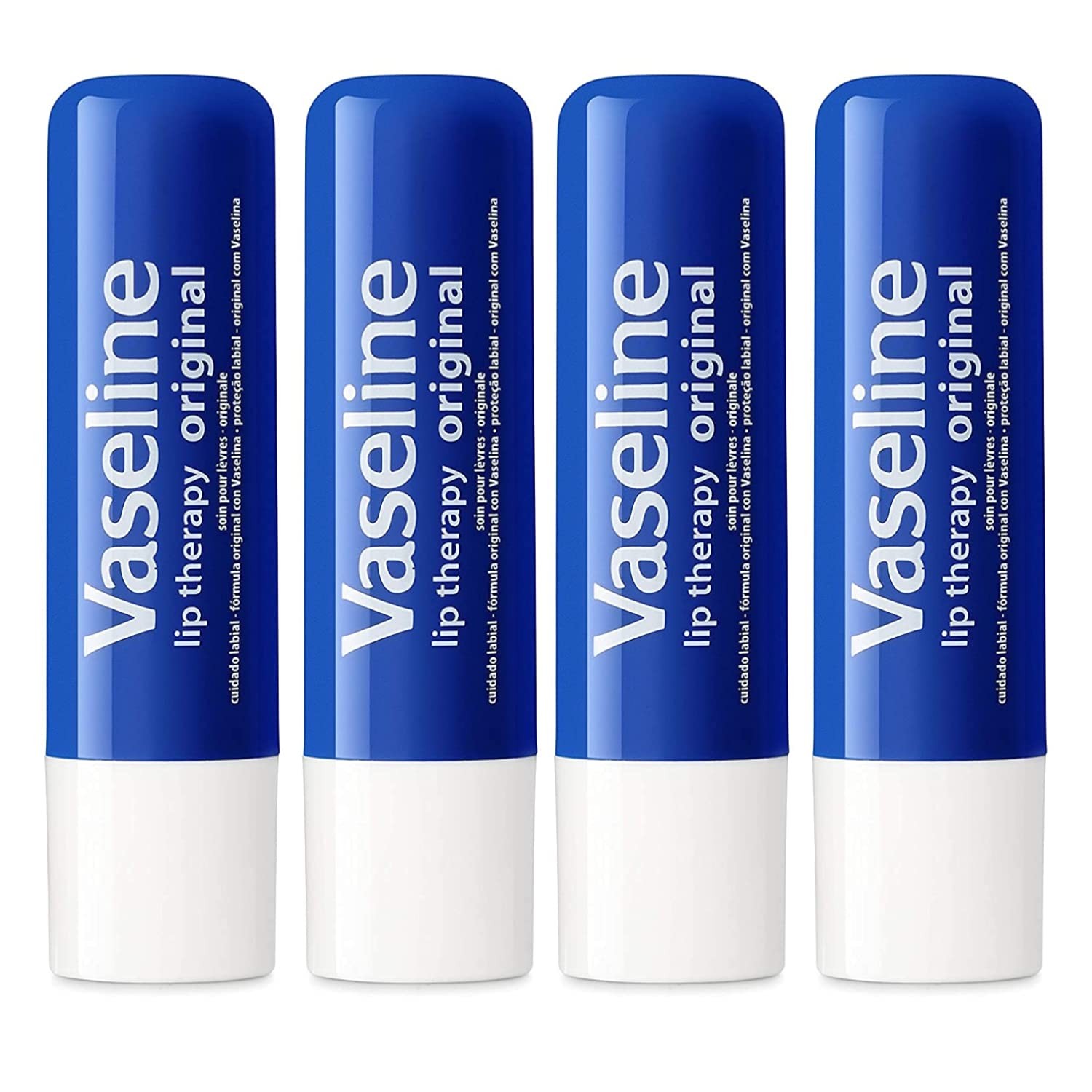 Vaseline Lip Therapy Stick | Original Petroleum Jelly Lip Balm For Soft Lips | 4.8G Each (4 Pack) - Image 2
