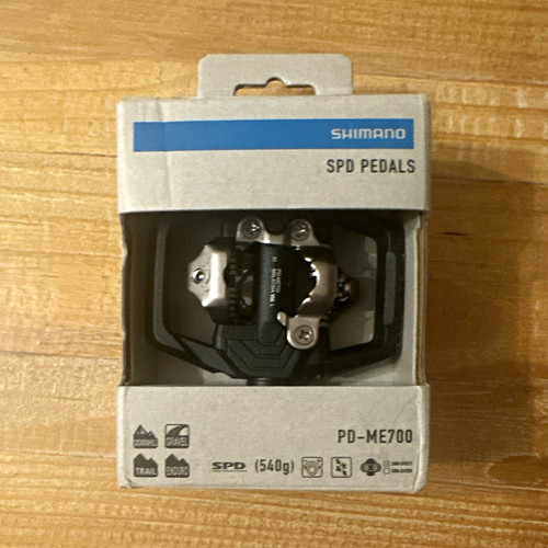 Shimano SPD PD-ME700 Trail MTB Clipless Pedals Aluminum Black/Silver 9/16 540g