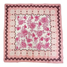 "3 Pack Cotton Bandanas for Men Women - 22 Inch Handkerchiefs, Pink Rose"