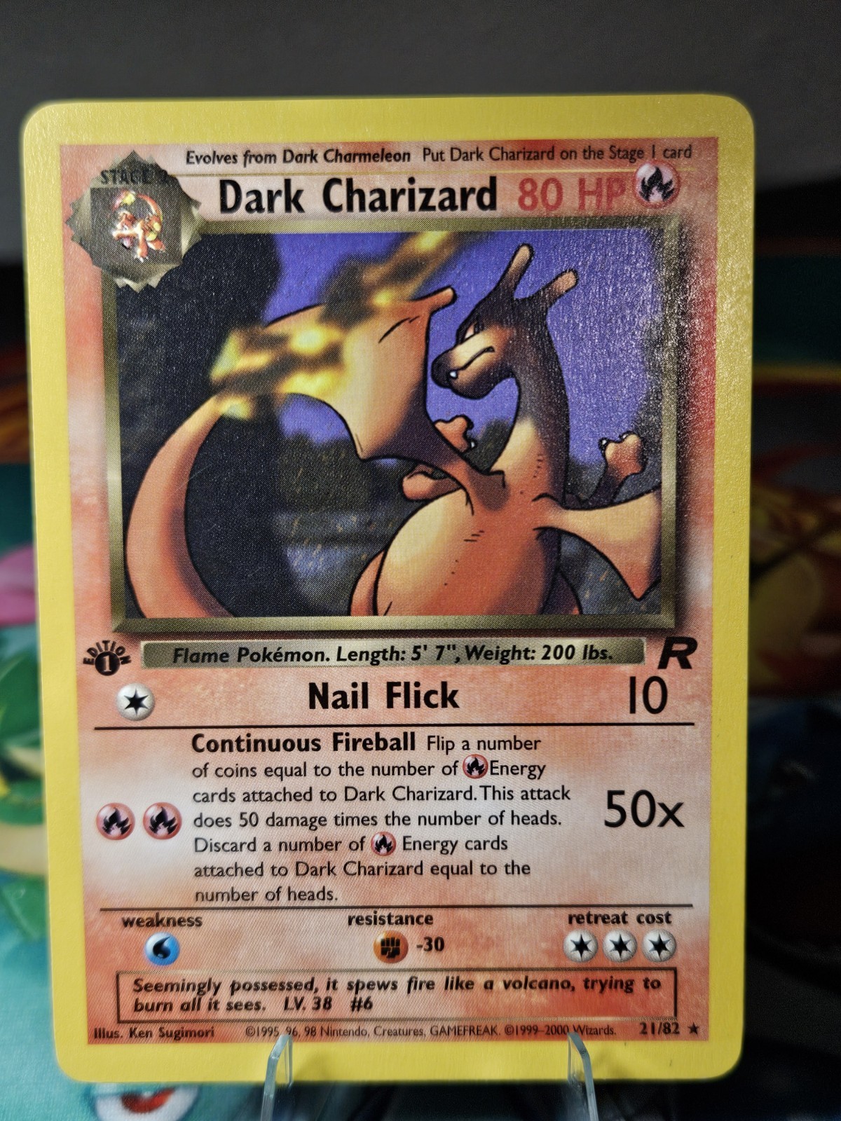 Pokemon Dark Charizard 1st Edition 21/82 Team Rocket