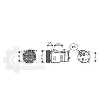 AVA QUALITY COOLING Kompressor Klimaanlage AIAK001 für VW Golf IV 1.4 16V 1.6