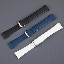 Cinturino orologio gomma 20mm per Omega Speedmaster Moonwatch 42mm ref 310xxx