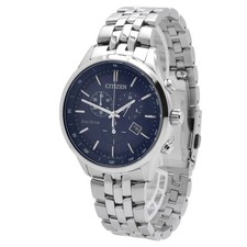 Citizen AT2141-52L Gent's Chrono Blue Dial Steel Bracelet Watch