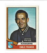 1974-75 O-Pee-Chee #9 Emile Francis CO VG