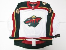 HUGHES MINNESOTA WILD 25th ANNIVERSARY FANATICS AUTHENTIC PRO HOCKEY JERSEY