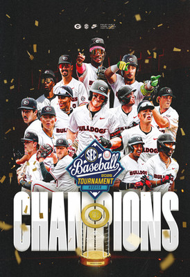 Georgia Bulldogs 2026 SEC Baseball Champions Poster Multiple Sizes GO DAWGS!