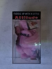 Vintage 1999 World Wrestling WWF Sable Attitude Bear With Plastic Case