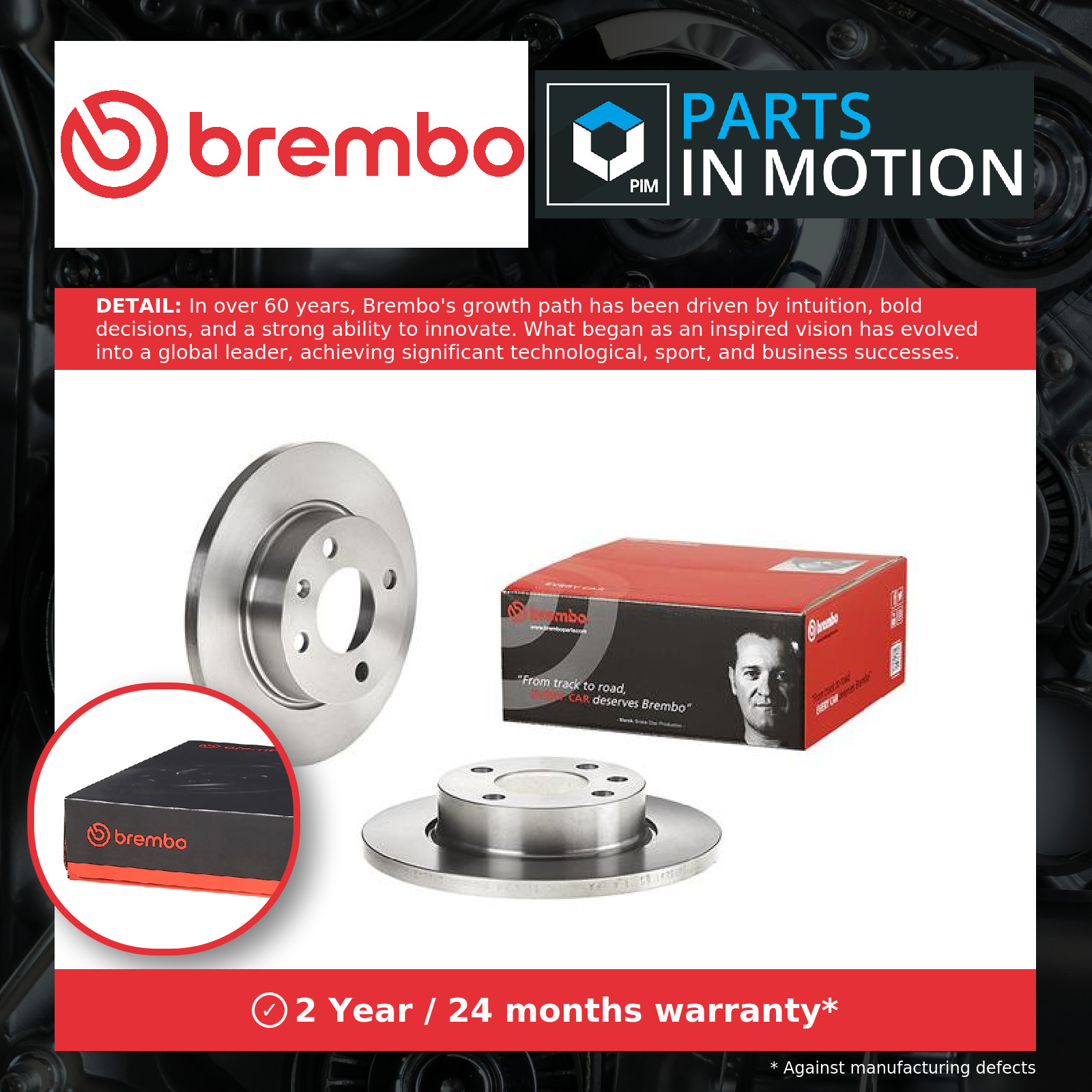 2x Brake Discs Pair Solid fits VW CADDY Mk2 1.9D Front 96 to 00 AEF 236mm Set - Image 4