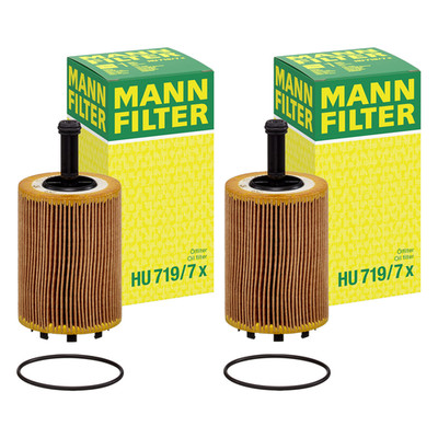 HU 719/7 x Ölfilter MANN-FILTER  für VW SKODA SEAT AUDI FORD JEEP DODGE 2 Stück