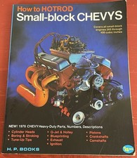 How to Hotrod Small-Block Chevys by Bill Fisher Bob Waar VTG PB H. P. Books 1976