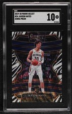 2019-20 Panini Select Concourse Zebra Prizm Jaxson Hayes #34 SGC 10 GEM 1o2