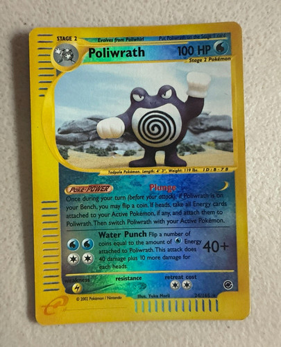 Poliwrath Expedition Base Set 24/165 English Regular Rare