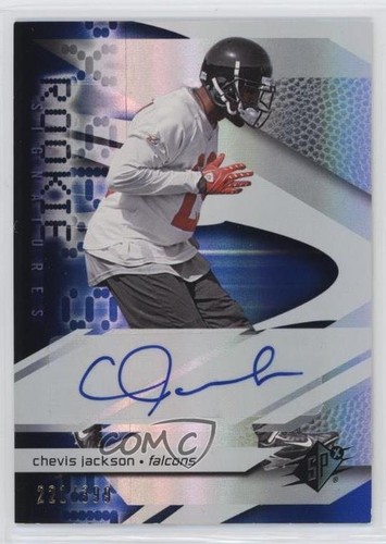 2008 SPx Rookie Signatures /399 Chevis Jackson #196 Rookie Auto RC