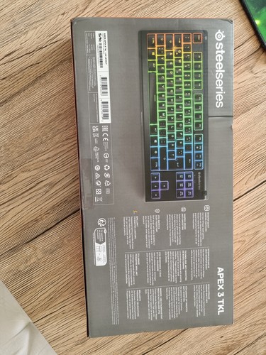 SteelSeries Apex 3 TKL Gaming Keyboard Black, RGB, Anti-Ghosting, Compact, Quiet - 第 2/2 張圖片