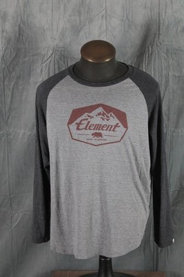 Skateboard Shirt - Element Skateboards Bear Logo 3/4 Sleeve - Men's 2XL