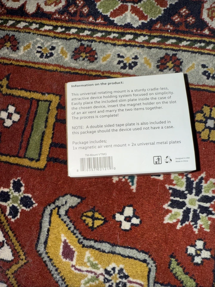 VW TechMatte MagGrip Air Vent Magnetic Universal Car Mount Holder (Black) - Image 3 of 4