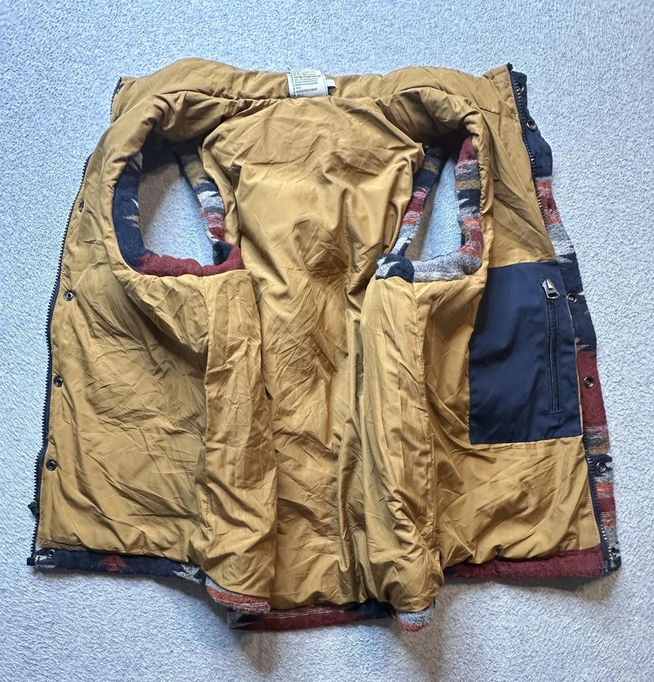 Colete Cinch Masculino Médio 10 Sudoeste Estampa Asteca Zíper Ocidental Isolado - Imagem 4 de 4