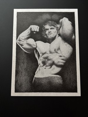  The Oak  Arnold Schwarzenegger Bodybuilder Mr. Olympia Original Drawing