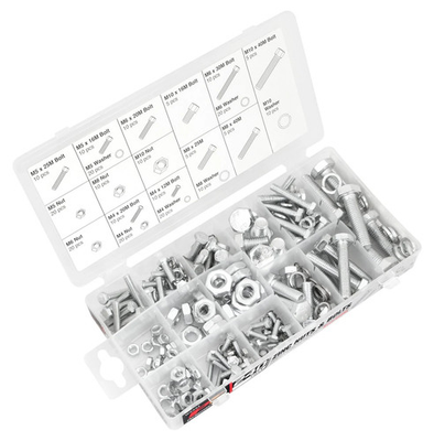 #ad W5334 Contains popular sizes of bolts nuts and washers in a convenient re s $14.99