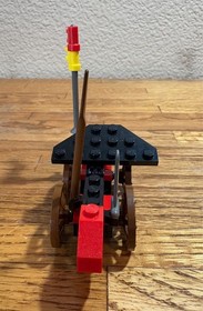 LEGO CASTLE VINTAGE SET - BLACK KNIGHT'S BATTERING RAM (1971) 1993 100% + MANUAL