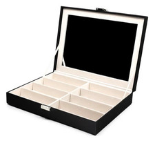 Diff Charitable Eyewear 8 Slot Vanity Case for Sunglasses - Black Vegan Leather