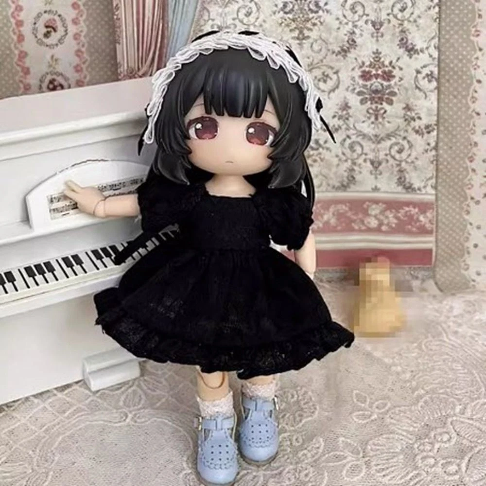 VETEMENTS Gonna vestito con colletto alla moda per bambole 1 11 OB11 per bambole 1 12 BJD